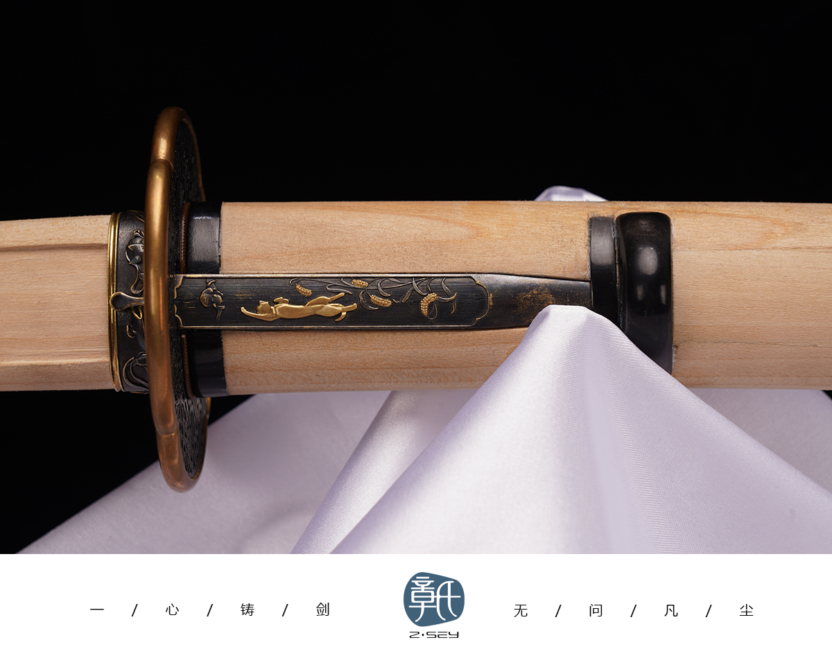 手工拵-带小柄和笄柜- 章氏刀剑-20余年专注日本刀